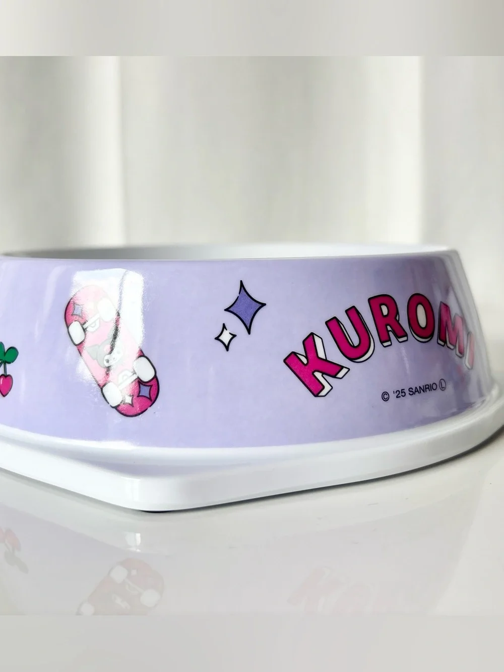 Kuromi Kawaii Pet Food Bowl Water Bowl Dog Bowl Cat Bowl NWT Japan Exclusive